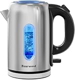 Fast Boil Electric Kettle, 1.7L, 2200 Watts, 304 Stainless Steel...
