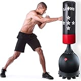 Lions Free Standing Punch Bag 5.5 Ft - Heavy Duty Boxing Punching...