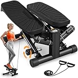 Steppers for Exercise Workout, Mini Stepper with Resistance...