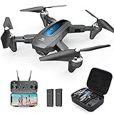 DEERC D10 Foldable Drone with Camera for Adults 2K HD FPV Live...