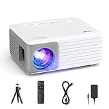 Mini Projector, AKIYO 1080P Supported Portable Projector with...