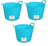 Easy Shopping 3 x 26 Litre Flexi Tub Garden Home Flexible Colour...