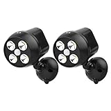 NICREW Battery Powered Outdoor LED Security Light 2-Pack, PIR...