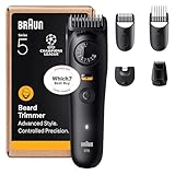 Braun Beard Trimmer Series 5, +5 Styling Tools, Ultra Sharp...