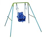 HLC Blue Folding Swing Outdoor Indoor Swing Toddler Swing with...