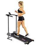 Sunny Health & Fitness Foldable Treadmill, Manual Compact Mini...