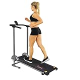 Sunny Health & Fitness Foldable Treadmill, Manual Compact Mini...