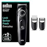 Braun Beard Trimmer Series 3 3410, Electric Beard Trimmer for...