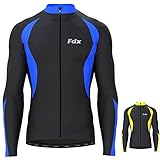 FDX Men’s Thermal Cycling Jersey, Water Resistant, Lightweight,...