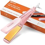 Faszin Professional Hair Straighteners, 42mm Wide Plate Titanium...
