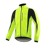 ARSUXEO Cycling Jacket Mens Waterproof Windproof Softshell Winter...