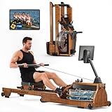 Rowing Machine, Water Foldable Rowing Machine for Home Gym,...