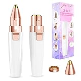 Facial Hair Remover for Women & Eyebrow Trimmer, 2 in 1...
