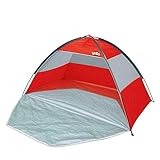 Wilton Bradley UPF40 Family Beach Tent Shelter Red Or Blue
