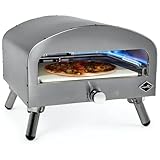 Casa Mia Bravo - 16 Inch Outdoor Gas Pizza Oven - Quick Heating,...
