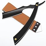 M&LD Cut Throat Razor Kit Single Edge Razor Blades Straight Cut...