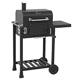 CosmoGrill Outdoor Jr. Smoker Barbecue Charcoal Portable BBQ...