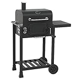 CosmoGrill Outdoor Jr. Smoker Barbecue Charcoal Portable BBQ...