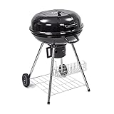 Hi-Gear Classic Kettle Barbecue with Wheels & Porcelain Enamel...