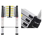 Telescopic Loft Ladder Collapsible Step Ladders Securing Bolt...