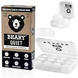 Beary Quiet Ear Plugs for Sleeping, 27dB Noice Cancelling,...