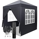 Bonnlo Pop Up Gazebo with Sides Easy One Person Setup Instant...