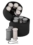 Nicky Clarke Heated 25 mm Rollers Compact Travel Set of 12, Ionic...