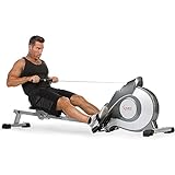 Sunny Health and Fitness Magnetic Rowing Machine, Folding Rower...