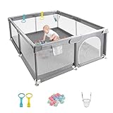 Baby Playpen for Babies and Toddlers, Durable Play Pen with...