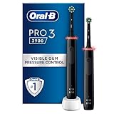 Oral-B Pro 3 2x Electric Toothbrushes For Adults, 2 Handles & 2...