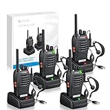 eSynic 4Pack Professional Walkie Talkies for Adults Rechargeable...