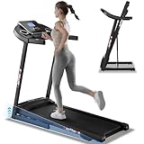 Folding Treadmill for Home, Motorized Jogging Running Machine,...