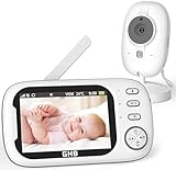 GHB Baby Monitor with Camera and Night Vision 3.5-inch Video Baby...