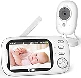 GHB Baby Monitor with Camera and Night Vision, 3.5-inch Video...