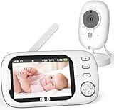 GHB Baby Monitor with Camera and Night Vision 3.5-inch Video Baby...