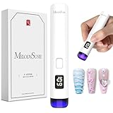Melodysusie Handheld UV Light for Gel Nails, ART01R Cordless Gel...