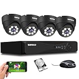 SANSCO HD CCTV Security Camera System, 8 Channel 5MP DVR with (4)...