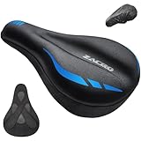 Zacro Bike Seat Cushion - Gel Padded Bike Seat Cover for Men &...