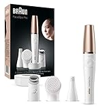 Braun FaceSpa Face Epilator, Hair Removal with Facial Cleansing...