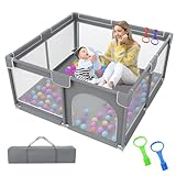 Baby Playpen 90cmX90cm Sturdy Safety Infant Activity Center with...