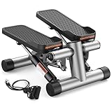Sportsroyals Stair Stepper with Resistance Band, Mini Stepping...