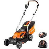 Yard Force 40V 32cm Cordless Lawnmower with Lithium-ion Battery...