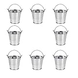 Integrity.1 Small Metal Buckets,8 Pieces Mini Metal Bucket Candy...