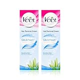 Veet Hair Removal Cream, Legs & Body, Sensitive Skin, 100ml each...