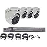 HIKVISION 5MP Wired CCTV SECURITY SYSTEM 4K DVR 4CH 1TB H.265+...