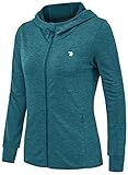 donhobo Women's Running Jackets with Thumb Hole,Long Sleeve Gym...