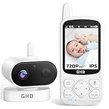 GHB Baby Monitor with Camera and Night Vision, 2.8'' 720P HD...