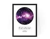 Personalised The Night Everything Changed Star map Poster Print,...
