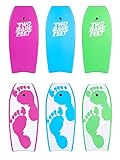 Two Bare Feet Future Print 42' Bodyboard Slick Bottom With Leash...