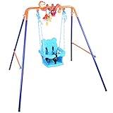 DRM Folding Swing Outdoor Indoor Swing Toddler Swing Set with...